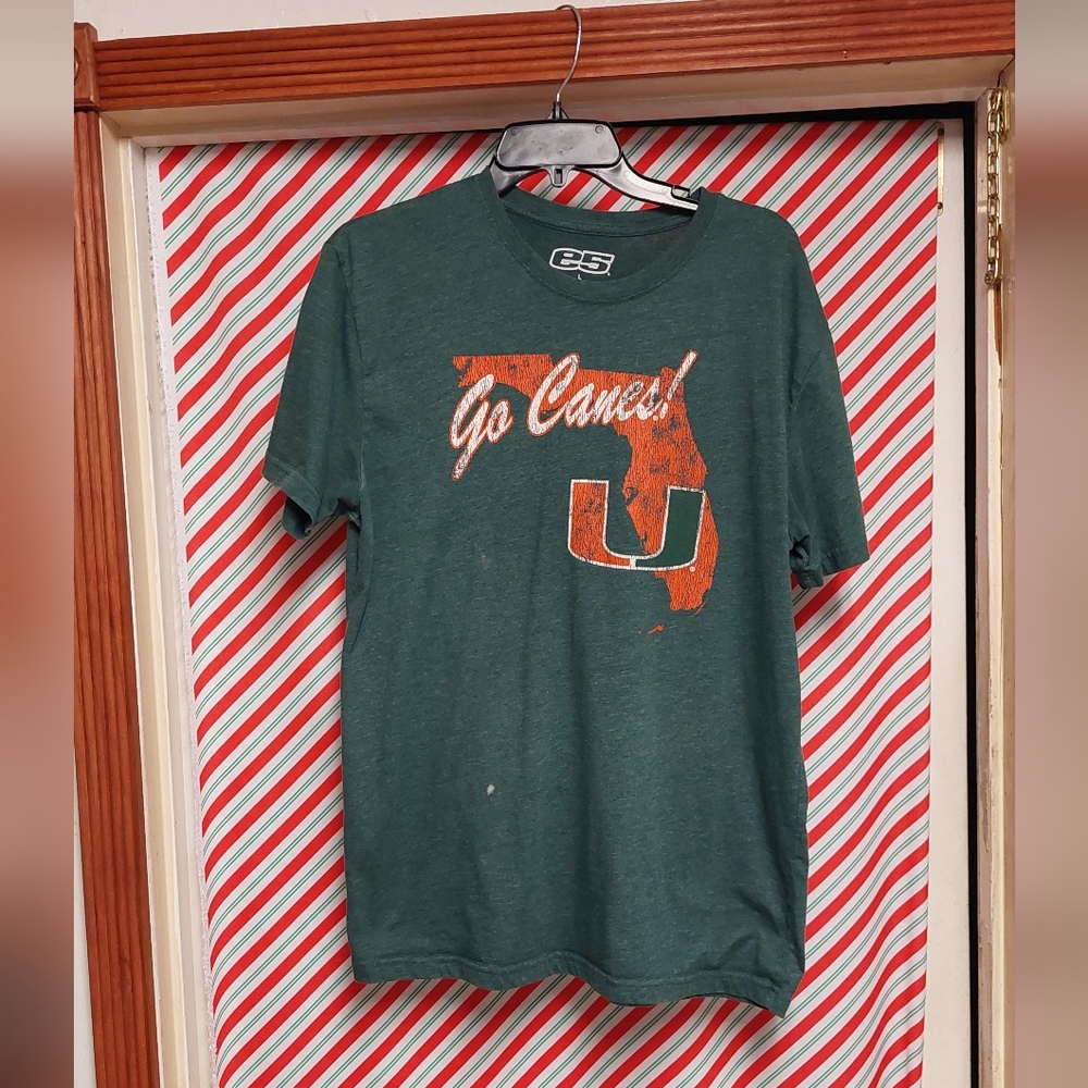 Green Go Canes T-Shirt University of Miami